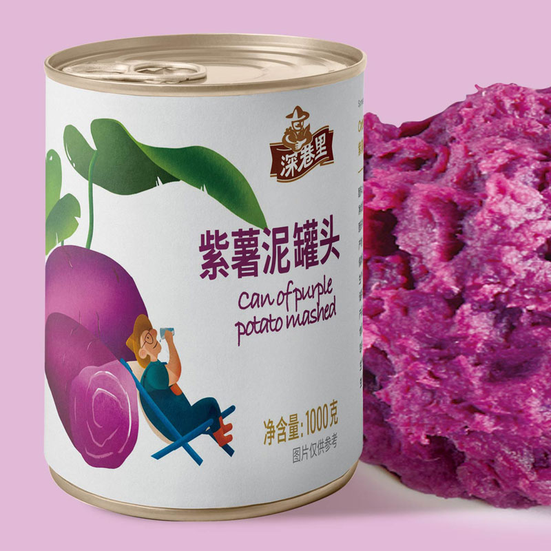 紫薯泥罐头